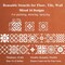 16-Piece Mexican Talavera & Mandala Stencil Set (8"x8") – Reusable Floor & Wall Tile Templates for Painting on Crafts, Patio, Furniture & Home Decor